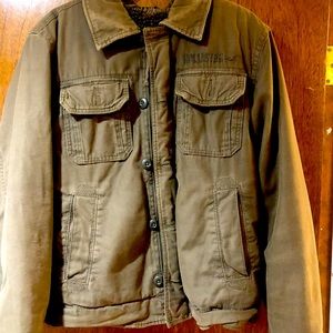 Hollister Military Style Utility Sherpa Coat in Great Condition